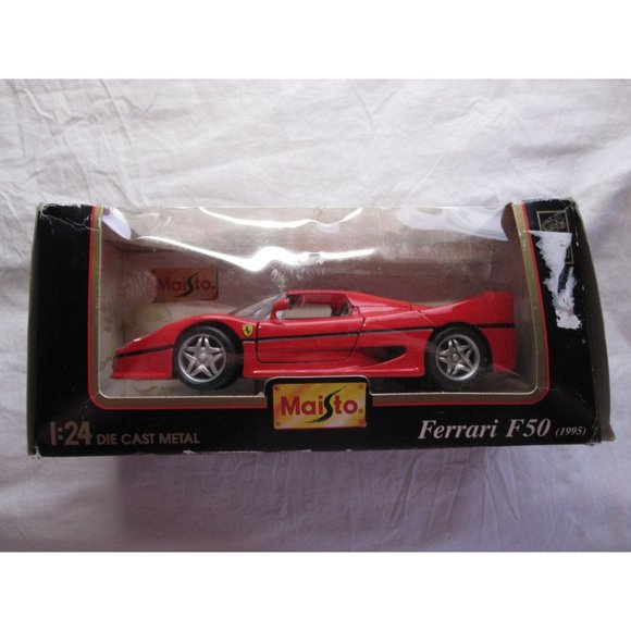 Special Edition Maisto Red Ferrari F50 1995 Sports Car 1:24 Die Cast Metal Model - Picture 1 of 9